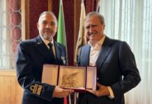 Brugnaro riceve a Ca’ Corner l’ammiraglio Petroni