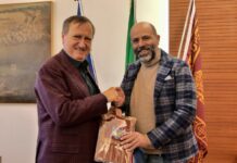 Il sindaco Brugnaro riceve il nuovo comandante dei Vigili del Fuoco Metelli