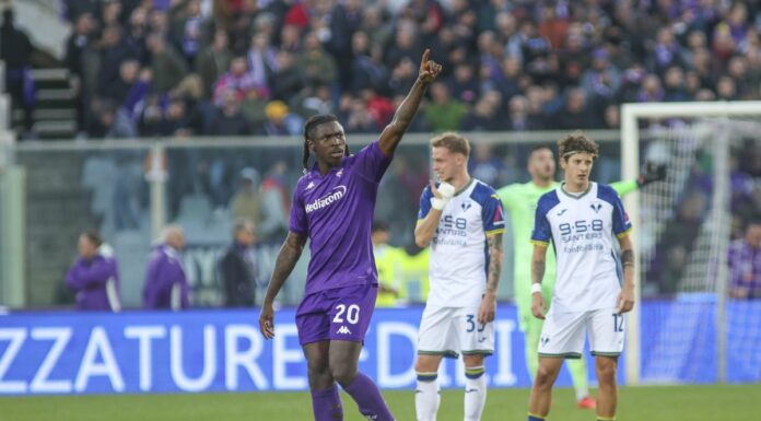Tripletta Kean, la Fiorentina batte 3-1 il Verona
