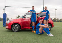 Suzuki con la nazionale italiana rugby per le Autumn Nations Series
