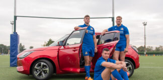 Suzuki con la nazionale italiana rugby per le Autumn Nations Series