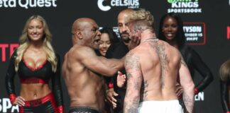 Tyson schiaffeggia Paul al peso, il match-show è iniziato