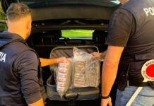 In auto con venti chili di hashish, 20enne arrestato nel Nisseno