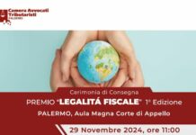 Camera Avvocati Tributaristi Palermo assegna premio “Legalità fiscale”