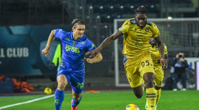 Davis risponde a Pellegri, finisce 1-1 tra Empoli e Udinese