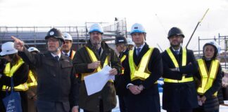 Expo2025, prima visita Fedriga al cantiere del Padiglione Italia a Osaka