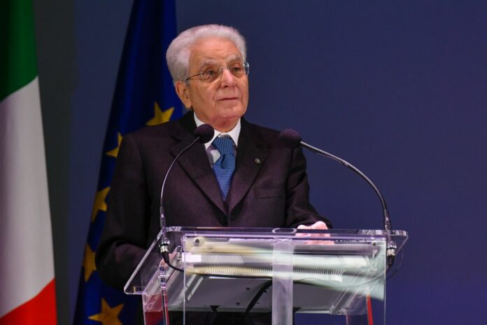 Il presidente della Repubblica Sergio Mattarella ad Alessandria