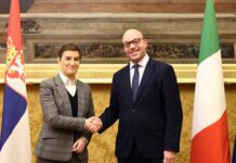Serbia – Italia, Brnabic incontra Fontana