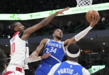 Quarto ko di fila per Golden State, Antetokounmpo trascina Milwaukee