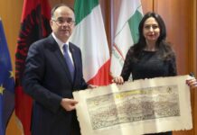 Presidente Priolo riceve il Presidente dell’Albania Begai