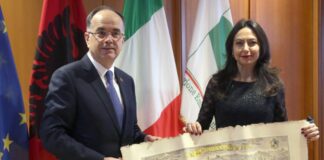 Presidente Priolo riceve il Presidente dell’Albania Begai