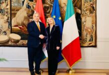 Meloni si congratula con Orban per Presidenza semestre consiglio UE