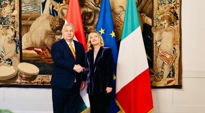 Meloni si congratula con Orban per Presidenza semestre consiglio UE
