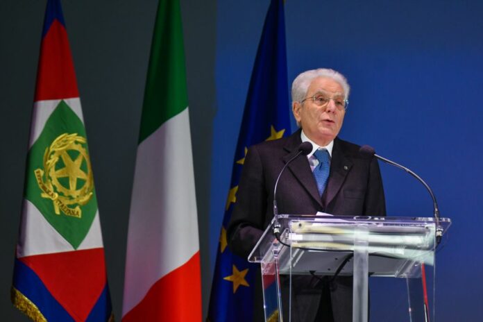 Il presidente della Repubblica Sergio Mattarella ad Alessandria