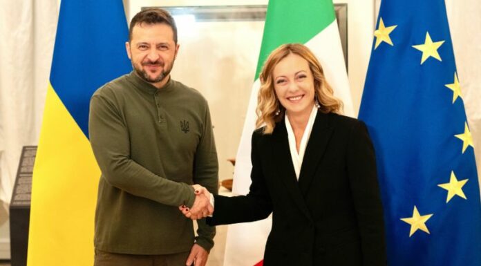 Meloni ribadisce a Zelensky sostegno italiano per una pace giusta