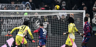 Mbangula-gol al 92°, la Juve rimonta il Bologna