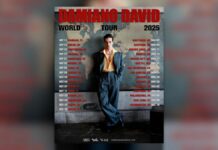 Damiano David, oltre 30 date per il tour mondiale nel 2025