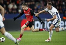 L’Inter cade al 90′ a Leverkusen, decide Mukiele