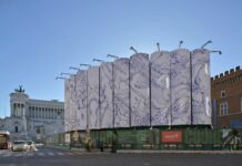 Webuild, a piazza Venezia silos cantiere Metro C diventano opere d’arte