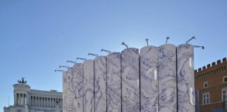Webuild, a piazza Venezia silos cantiere Metro C diventano opere d’arte