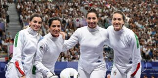 La spada azzurra in ritiro a Roma