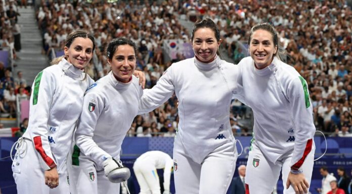 La spada azzurra in ritiro a Roma