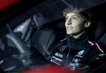 Kimi Antonelli gira con la Mercedes-Benz CLA 100% elettrica