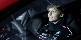 Kimi Antonelli gira con la Mercedes-Benz CLA 100% elettrica