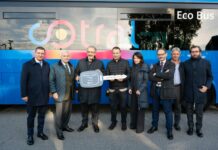 Giubileo, presentati 10 dei 58 nuovi bus Cotral per trasporto dei pellegrini
