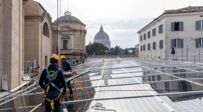 Acea, inaugurata la nuova vetrata fotovoltaica dei Musei Vaticani