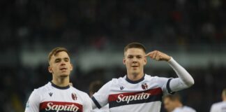 Il Bologna vince anche a Torino, granata battuti 2-0