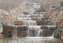 Nuovi muri sostegno rio Fiumicino a San Benedetto in Alpe creano cascate