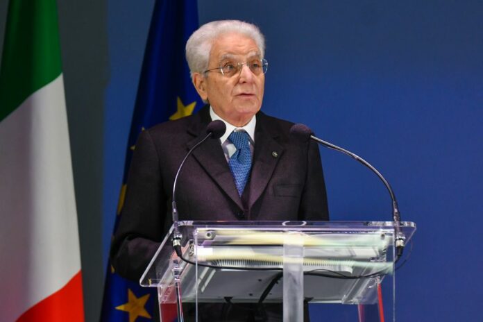 Il presidente della Repubblica Sergio Mattarella ad Alessandria