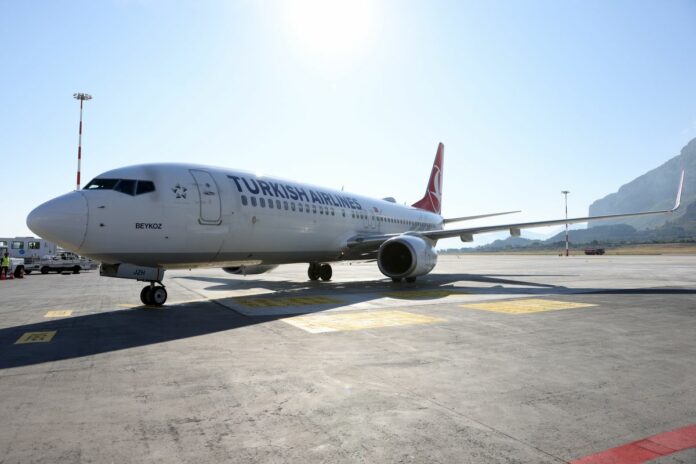 CERIMONIA DI INAUGURAZIONE DEL VOLO ISTANBUL PALERMO ALL'AEROPORTO FALCONE E BORSELLINO