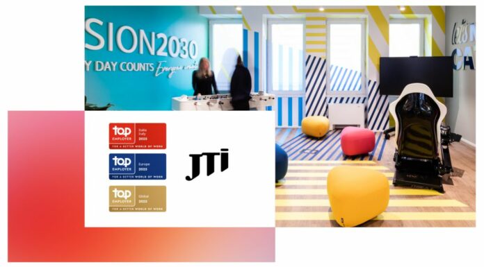 JTI Italia è Top Employer per il quindicesimo anno consecutivo
