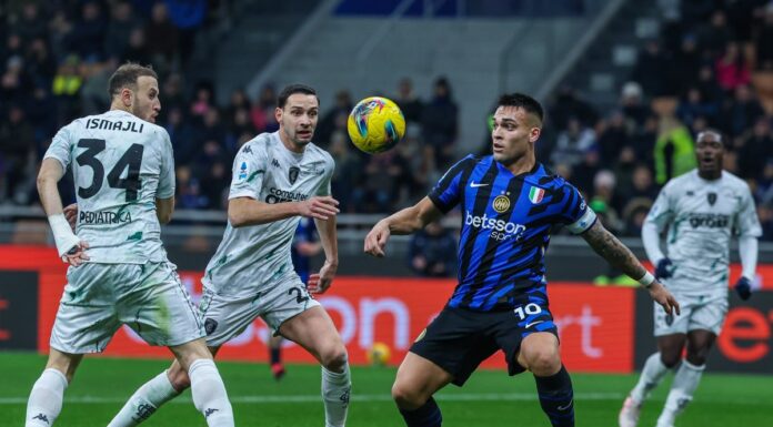 L’Inter batte 3-1 l’Empoli con Lautaro, Dumfries e Thuram