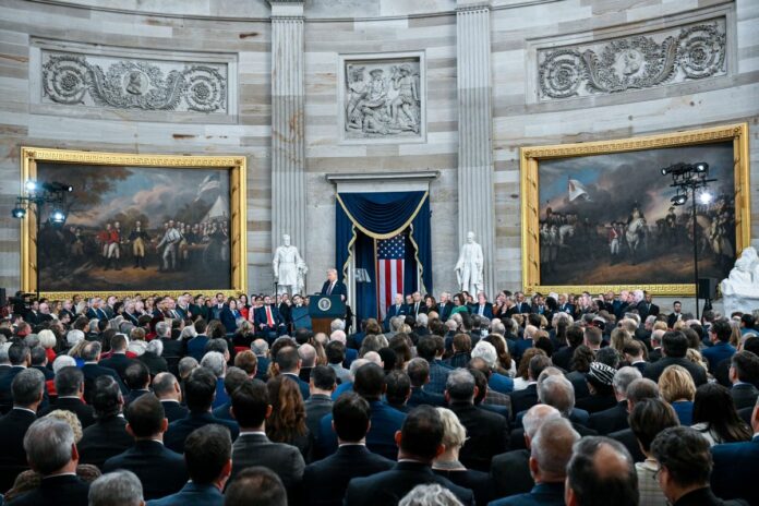 Inauguration Ceremony for President Donald Trump in Washington, District of Columbia, United States - 20 Jan 2025