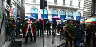 Milano. commemorate vittime nazifascismo davanti all’ex Albergo Regina