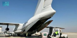 وصول الطائرة الإغاثية السعودية السادسة عشرة لمساعدة الشعب السوري