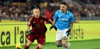 Roma-Napoli 1-1, nel recupero Angelino risponde a Spinazzola