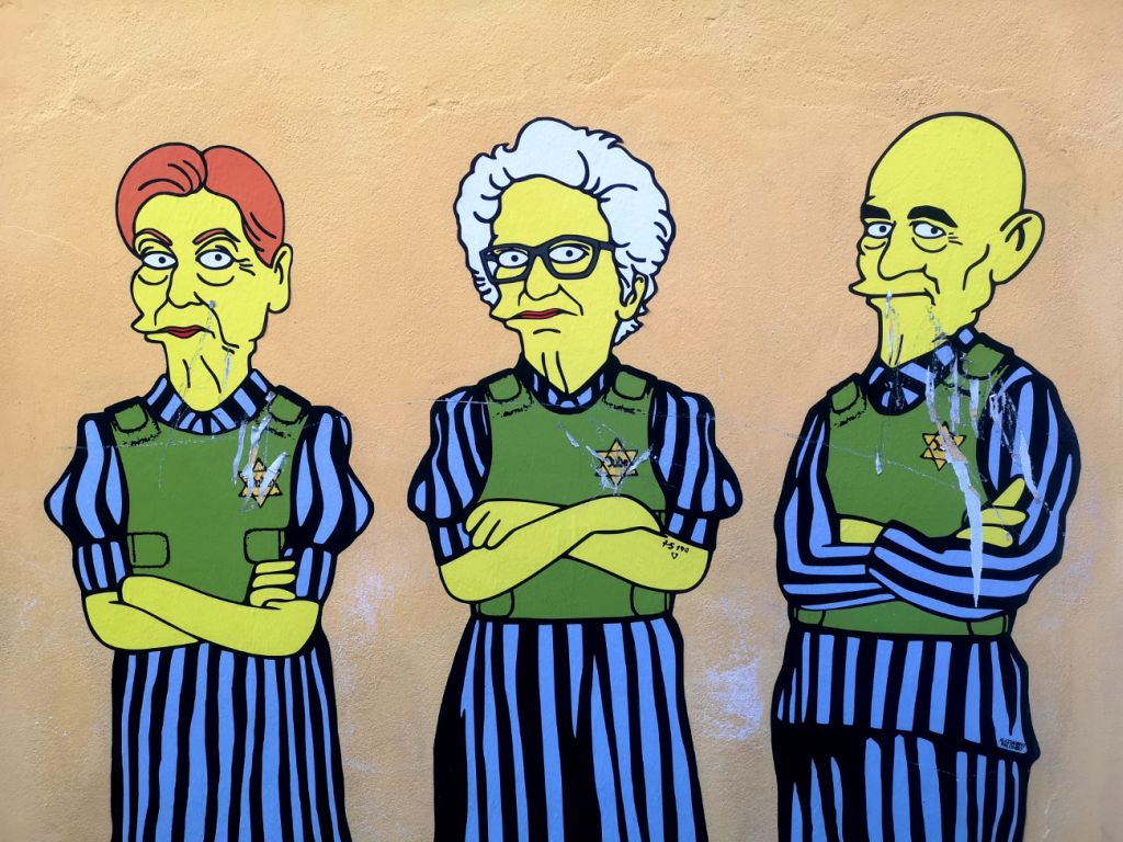 Milano, raid antisemita a murale dei sopravvissuti ad Auschwitiz