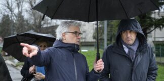 Ricostruzione post alluvione, sopralluogo De Pascale a Anzola