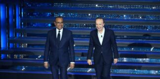Benigni “Musk guarda Sanremo e vota…Giorgia”, omaggio a Mattarella