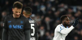 Dia acciuffa il Napoli nel finale, è 2-2 all’Olimpico