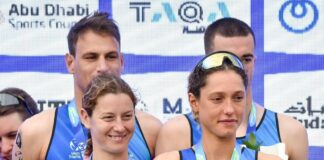 Triathlon, ad Abu Dhabi la staffetta mista azzurra sul podio