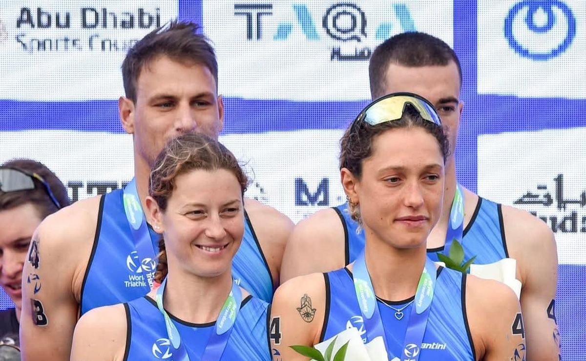 Triathlon, ad Abu Dhabi la staffetta mista azzurra sul podio