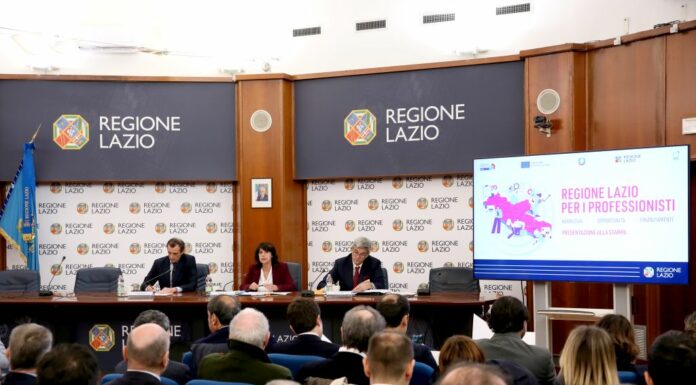Dalla Regione Lazio nuove misure per i professionisti