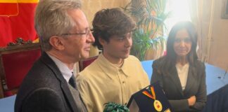 Sanremo, una targa per Andrea Settembre dal Comune di Napoli