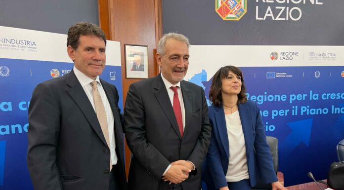 Regione Lazio e Unindustria insieme per il nuovo Piano industriale