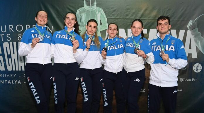 Tripletta azzurra nel fioretto femminile agli Europei U20